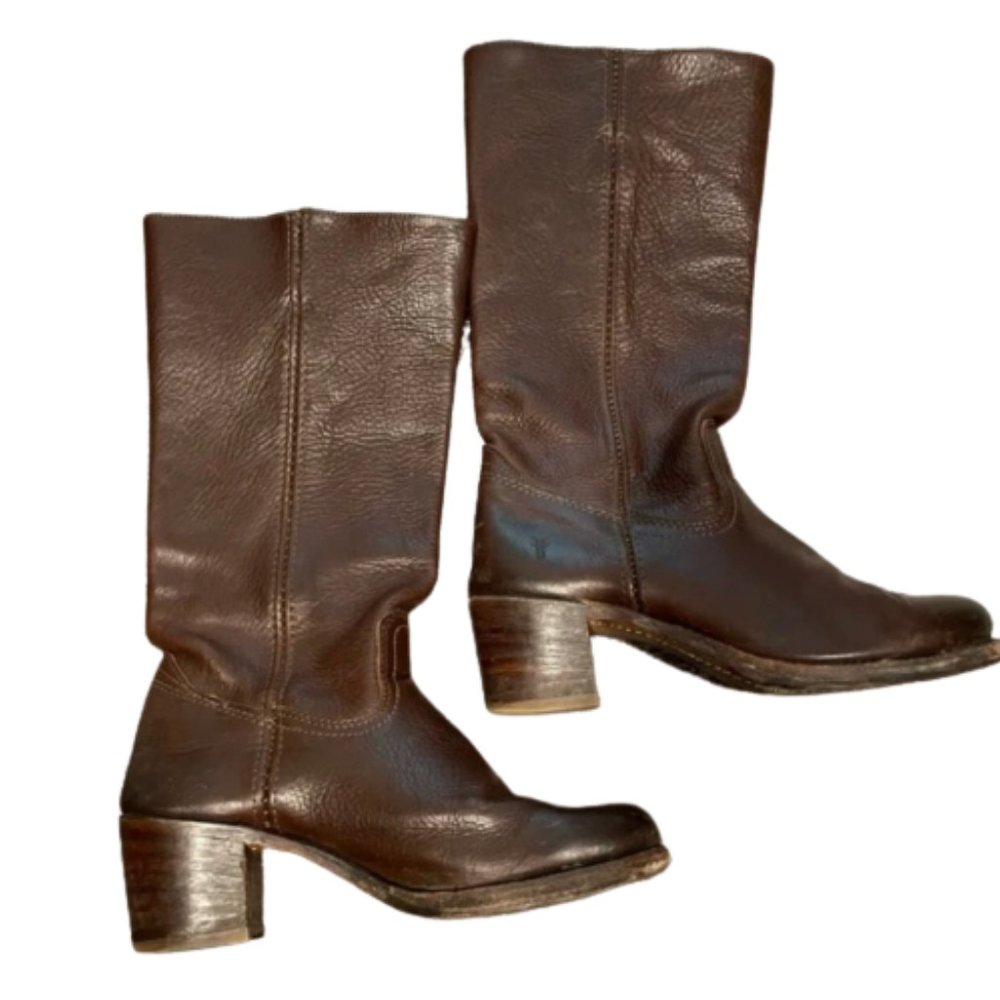Frye Dark Leather Campus - Size 8.5